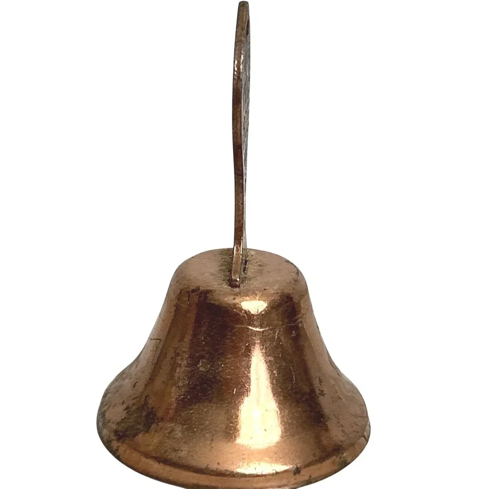 Vintage Copper Bell Give Valley Bell A Ring Quality Check Desk Bell Collectible